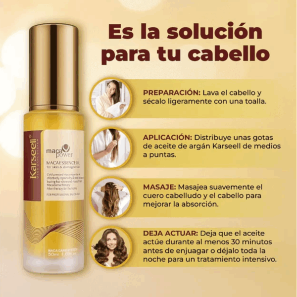 Óleo Capilar Maca Essence 50ml - KARSELL - Image 2
