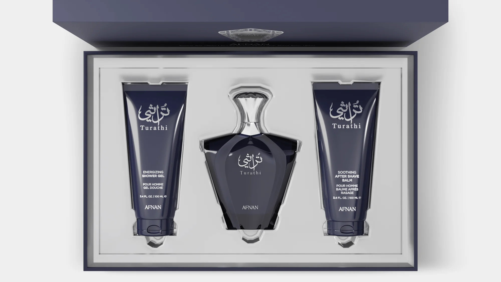 Kit Turathi Blue 90ml 3Piezas- Afnan. - Image 3